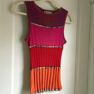 Missoni Multicolor Ribbed Tank Top